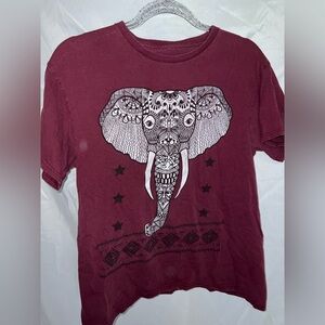 Maroon Elephant Shirt